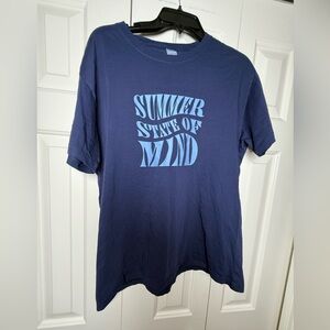 Victoria's Secret PINK‎ "Summer State of Mind" graphic campus tee